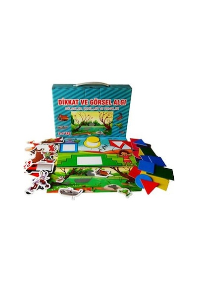 Dikkat ve Görsel Algı - Gölgeler Renkler ve Şekiller- Yuka Kids
