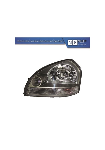 Hyundai Tucson Sol Far Lambası Beyaz-manuel 2004-2010