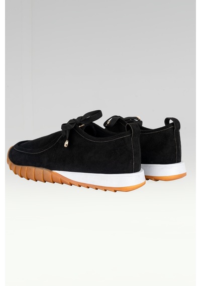 Tw Tonny White New York 057 Kadın Renkli Tabanlı Sneaker Yürüyüş Ayakkabısı Siyah