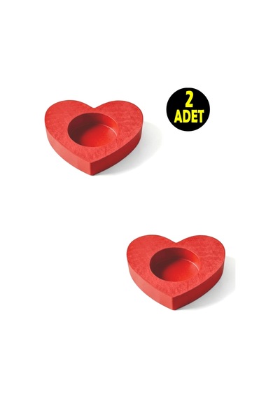 2 Adet Kırmızı Suda Havuzda Yüzen Suya Batmayan Restoran Cafe Bar Ev İçin Kalp Şeklinde Tealight Mumluk