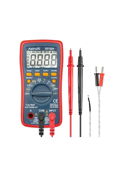 Astroai Dijital Multimetre 4000 Counts Test Cihazi Dt132a