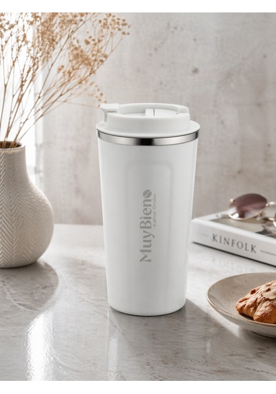 450 Ml Paslanmaz Çelik Termos Beyaz