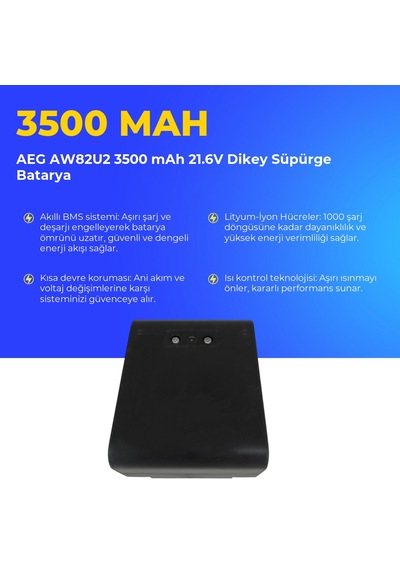 Aeg Aw82u2 3500 Mah 21.6v Dikey Süpürge Batarya