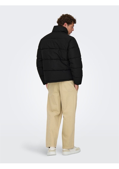ONLY & SONS Onspack Lıfe Puffer Jacket Otw Erkek Siyah Mont - 22034718