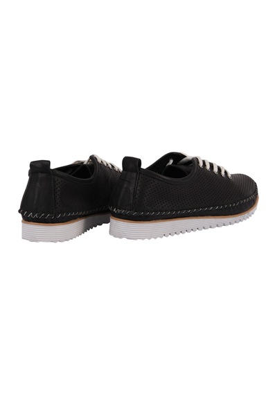 Napa Shoes Kadın Bağcıklı Delikli Rahat Taban Hafif Casual Ayakkabı Napa-60l Siyah