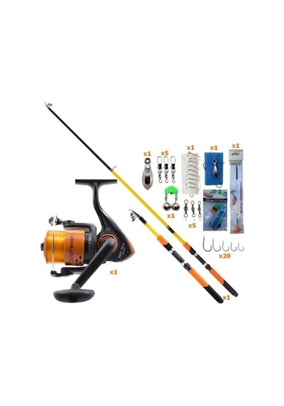 Remixon Fast Sell 4000 Turuncu Makine & 180 Cm Olta Kamışı Seti