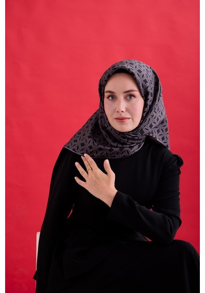 Silk Home Twill İpek Eşarp 11479-07 Siyah, Füme