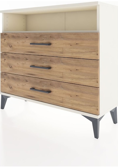 Arges Şifonyer Tek Raflı 3 Çekmeceli 88x30x80 Aytaşı-çam Aytaşı