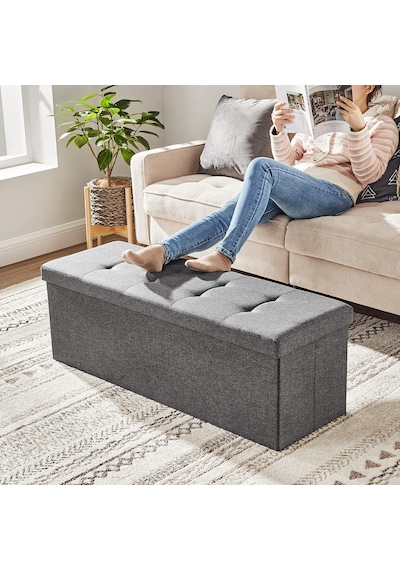 Tabure, Saklama Alanı, Sandık, Saklama Kutusu, Katlanabilir, Maks. Statik Yük 300 Kg, Bölücü, 120 Litre, 38 X 110 X 38 Cm, Imitasyon Keten, Koyu Gri Lsf77k Çok Renkli Tabure, Saklama Alanı, Sandık, Saklama Kutusu, Katlanabilir, Maks. Statik Yük 300 Kg, Bölücü, 120 Litre, 38 X 110 X 38 Cm, Imitasyon Keten, Koyu Gri Lsf77k Çok Renkli