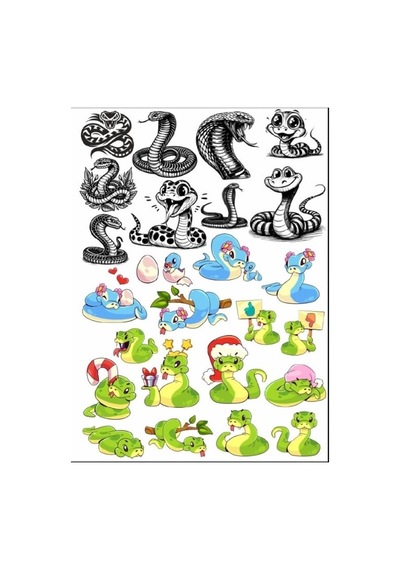 Yılan Sticker Set