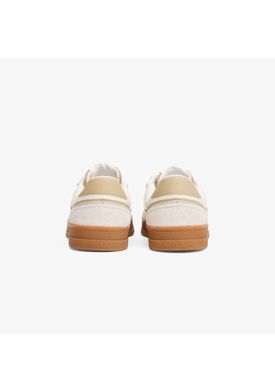 Tommy Hilfiger Greenwich Mix Media Kadın Bej Sneaker En0en02730 Bej