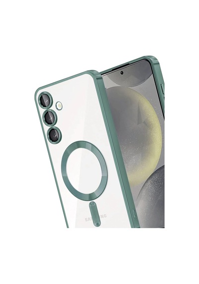 Samsung Galaxy A55 5g Uyumlu Kross Magneticsafe Kapak - Koyu Yeşil