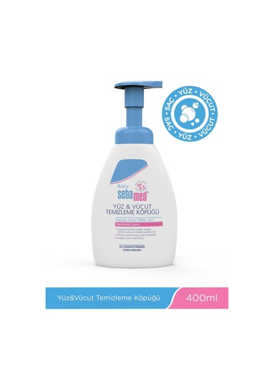 Sebamed Baby Bebek Şampuanı Yüz, Vücut Köpük 400 Ml