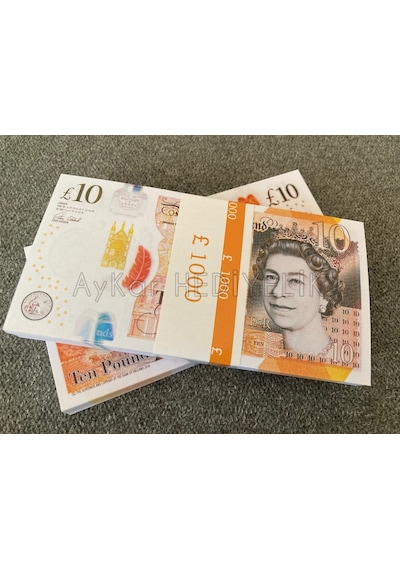100 ADET 10 STERLİN BANKNOT POUND PARA GEÇERSİZ P...