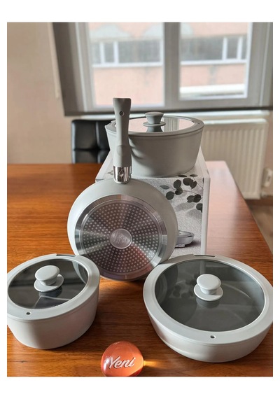 Falez Aurıs 8 Parça Akıllı Set Gri
