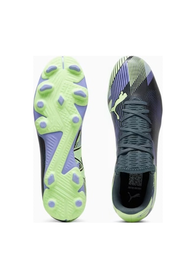 Puma Future Fg/ag Erkek Krampon Geniş Kalıp Dynamic Motion Çim Halı Saha Gri - Yeşil