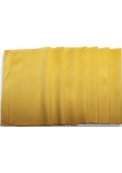 Sarı Renk 100 Adet Mikrofiber Gözlük Temizleme Bezi