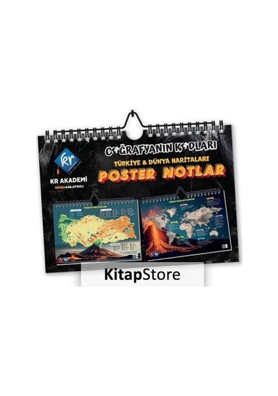 Coğrafyanın Kodları Türkiye Ve Dünya Duvar Haritaları Poster Notlar