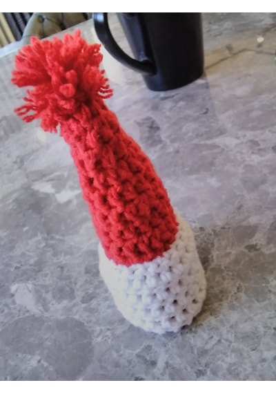 Noel Baba Yılbaşı Şapkası 10cm 3cm