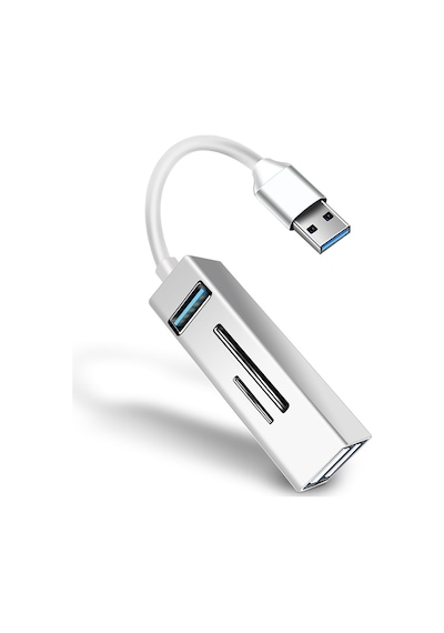 USB 3.0 Çoğaltıcı Hub Kart Okuyuculu 5in1 USB OTG SD/TF - AL3573