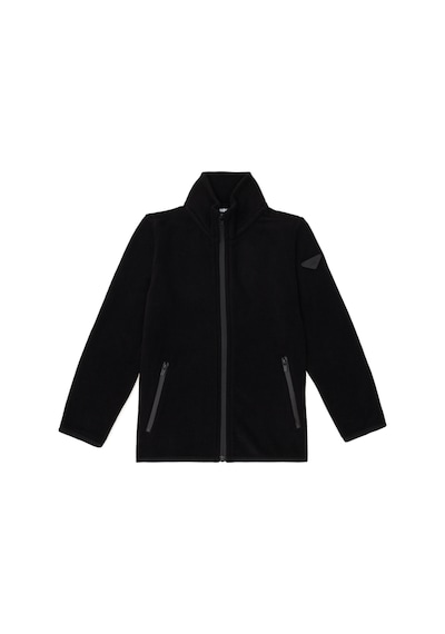U.S. Polo Assn. Erkek Çocuk Fermuarlı Siyah Polar Sweatshirt 50298067-VR046