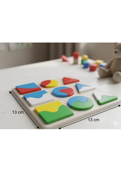 Montessori Eğitici Oyuncak Puzzle / Biyoplastik 0-3 Yaş - Eşleştirme Etkileşimi