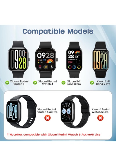 Bileklik Xiaomiredmi Watch 4 İle Uyumlu, Birinci Sınıf Paslanmaz Çelik Metal Ayarlanabilir Yedek Kayış, Kadın/erkek İçin