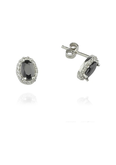 Glorria Gümüş Oval Anturaj Küpe N11.31127