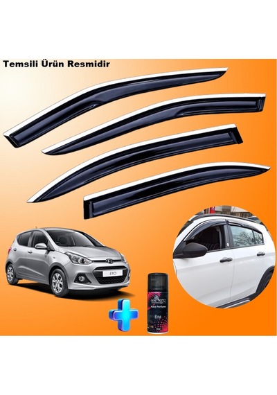 Hyundai İ10 Mügen Cam Rüzgarlığı Abs Nikelajlı Cam Rüzgarlığı 2013-2017 4 Lü + Ebrayn 150 Ml Koku