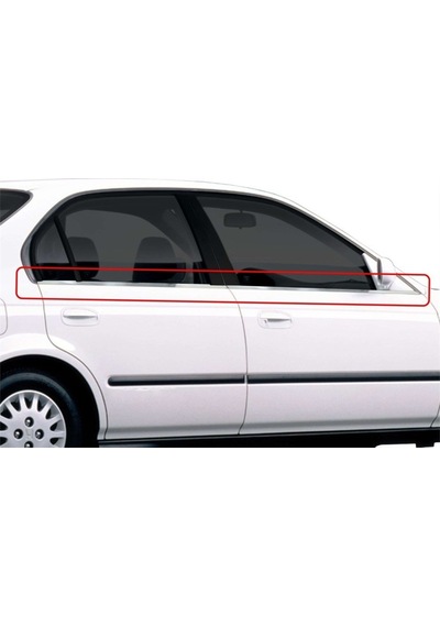 Honda Civic 6 Cam Çıtası 4 Prç Krom 1998-2002