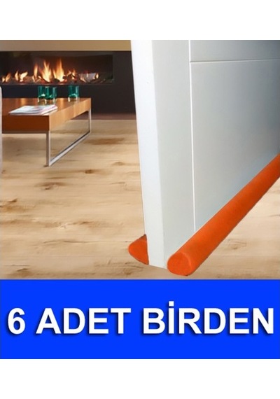 6 Adet Çift Taraflı Kapı Altı Rüzgar Önleyici Izolasyon Tozluk