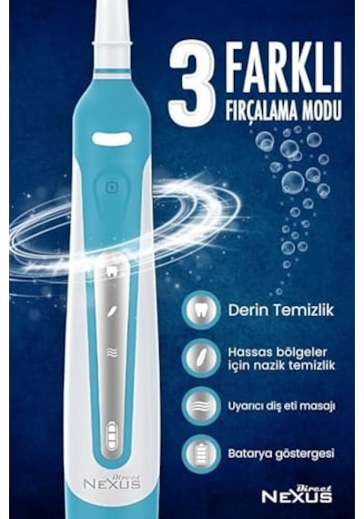 Nexus Pro Elektrikli Şarj Edilebilir Diş Fırçası 3 Farklı Çalışma Modu Diğer