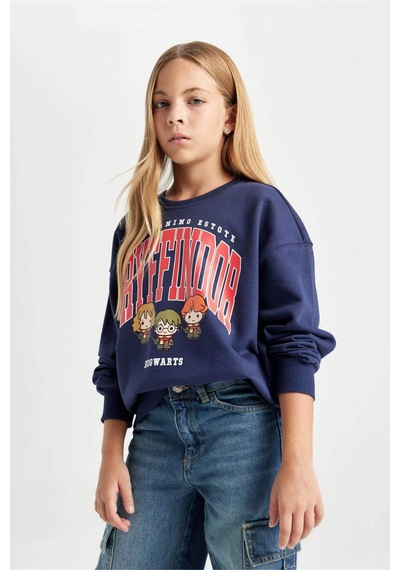 Defacto Kız Çocuk Lacivert Harry Potter Relax Fit Bisiklet Yaka Sweatshirt D3865A824AUNV241 Lacivert Defacto Kız Çocuk Lacivert Harry Potter Relax Fit Bisiklet Yaka Sweatshirt D3865A824AUNV241 Lacivert
