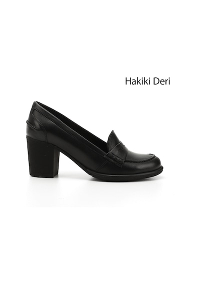 Gönderi(R) Gönderi R Kadın Siyah Orta Kalın Topuklu Hakiki Deri Ayakkabı Gdza13424072 siyah