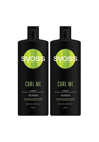 Syoss Curl Me Dalgalı ve Kıvırcık Saçlar için Şampuan 2 x 500 ML