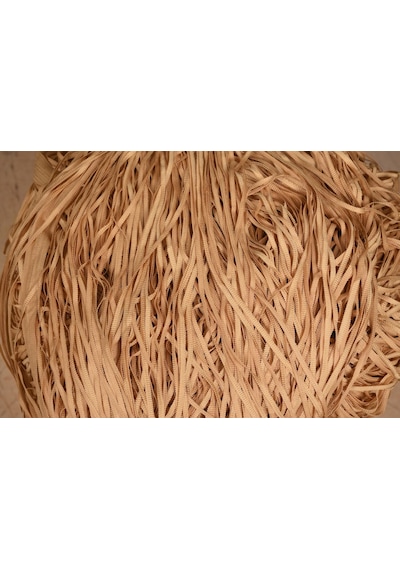 İp Model Gold Renk İp Perde 190 Cm En 280 Cm Boy 2 Mm Şeritler Halinde Hazır İp Perde Gold