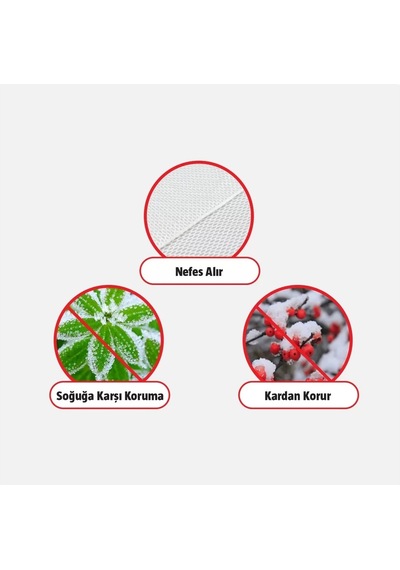 Gardener 11301 Saksılı Bitkiler İçin Soğuktan Koruma Örtüsü 30 G - 0,8 M X 1 M 2 Adet