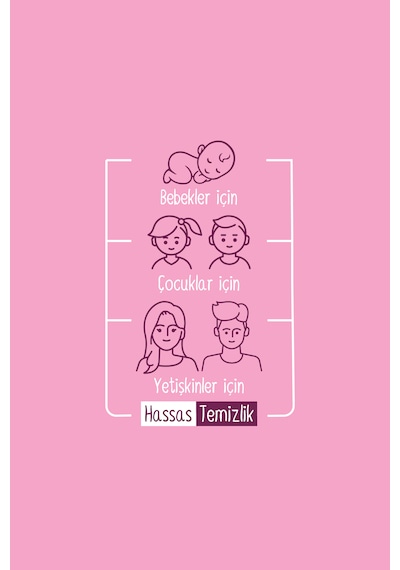 Sleepy Floral Kişisel Bakım Havlusu 3x100 300 Yaprak + Çanta Boy 3x25 75 Yaprak