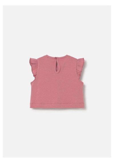 Kız Bebek Fiyonklu Tişört Pembe 1089 Pembe
