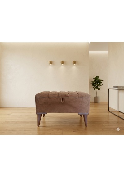 Sandıklı Puf Bench Ayakucu 65 35 Kahverengi