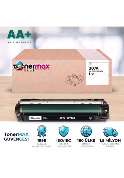 Hp 307a Ce740a Siyah Uyumlu Toner Aa Plus / Color Laserjet Cp5225 / Cp5225n / Cp5225dn