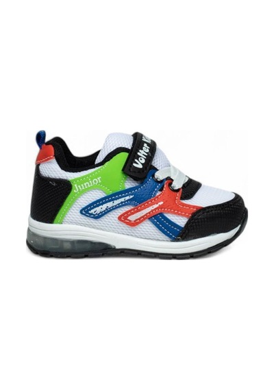 117 Çocuk Işıklı Sneaker Siyah/yeşil