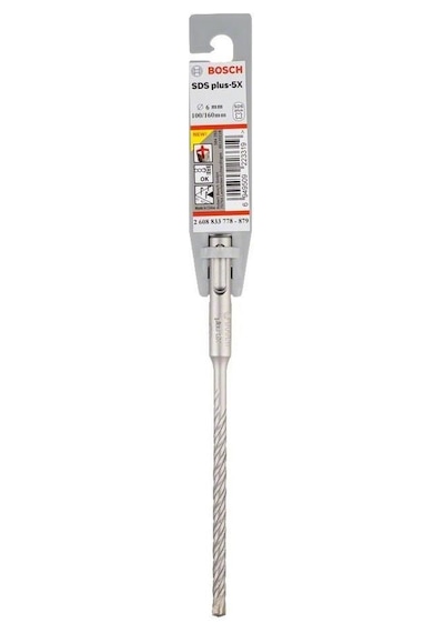Bosch SDS-Plus 5X 6x160 mm Kırıcı Delici Matkap Ucu - 2608833778