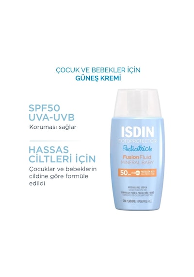 Isdin Fotoprotector Pediatrics Fusion Fluid Mineral Baby Spf50 50 ML