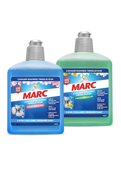 Marc Çamaşır Makinesi Temizleyici Floral 500 ML + Limon Ferahlığı 500 ML