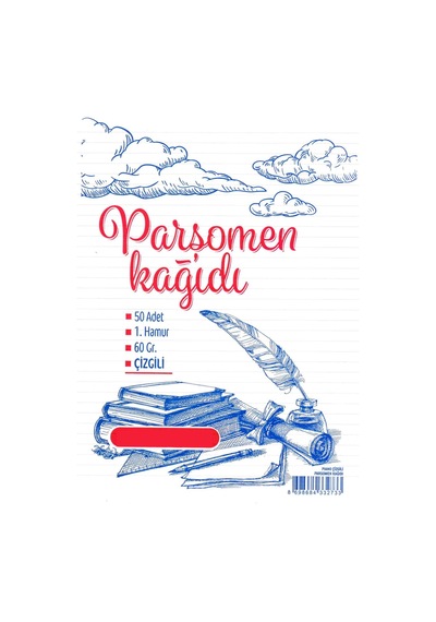 Parşomen Kağıdı A4 - Çizgili 50'li