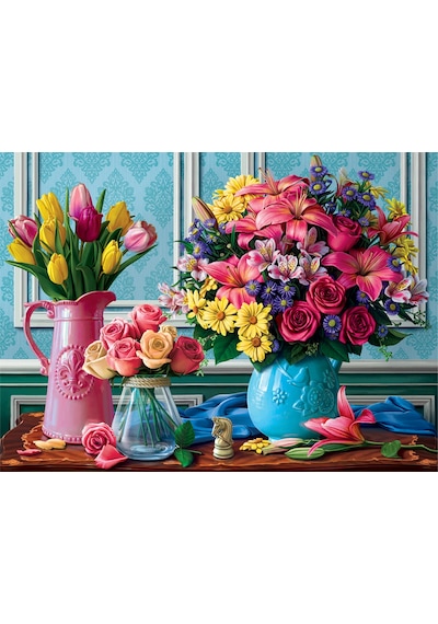 Anatolian 1000 Parçalık Puzzle - Rengarenk Buketler 1130