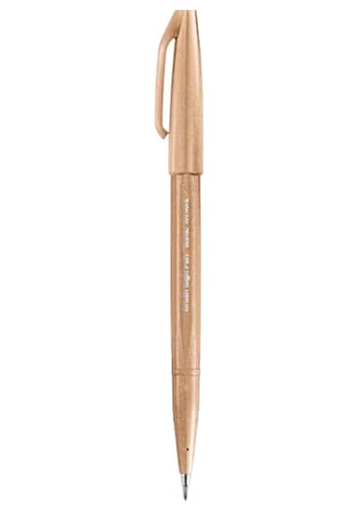 Pentel Brush Sing Fırça Uçlu Kalem Pale Brown Ses15c-e2x Çok Renkli