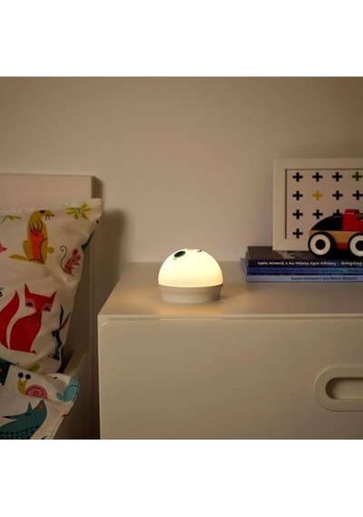 Ikea Kornsno Led Gece Lambası Beyaz Tavşan Pil Kumandalı 004.337.20 Sku: Smg8690010215727 10 Parça Siyah