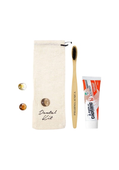 Dental Kit -pharma Acqua Bambu Diş Fırçası + Pasta Del Capitano Fresh Breath Diş Macunu 75 Ml